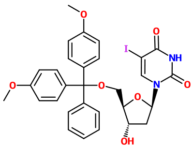 MC080657 5'-O-DMT-5-iodo-2'-deoxyuridine (图片) MC080657 5'-O-DMT-5-iodo-2'-deoxyuridine